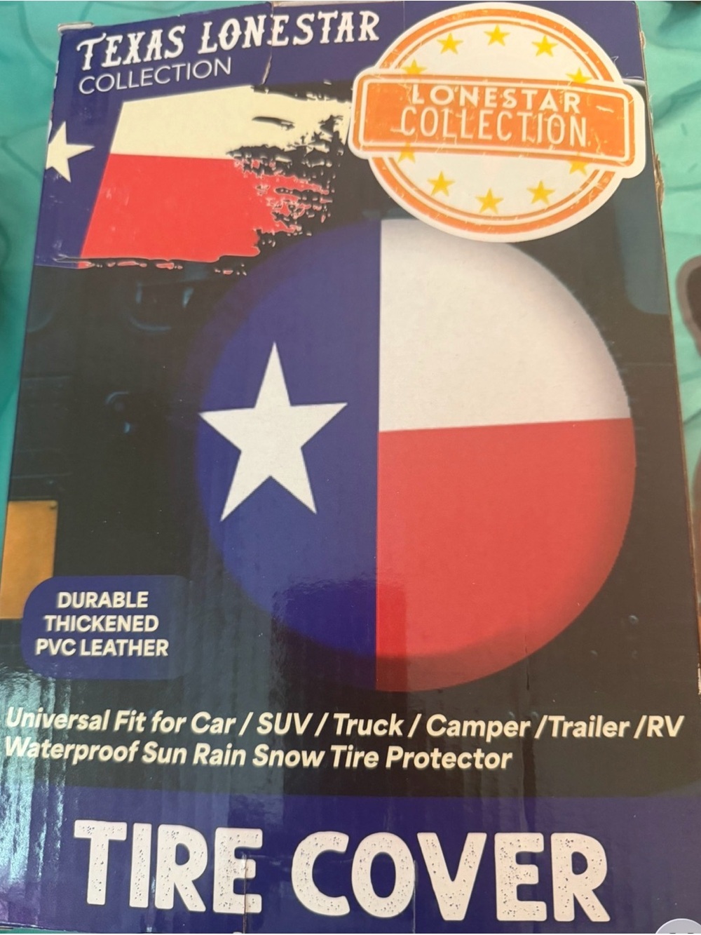 Texas LoneStar Tire Cover – Red, White & Blue